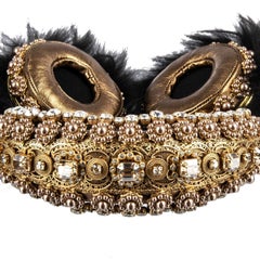 Dolce & Gabbana - Frends Fur Crystal Crown Headphones Gold