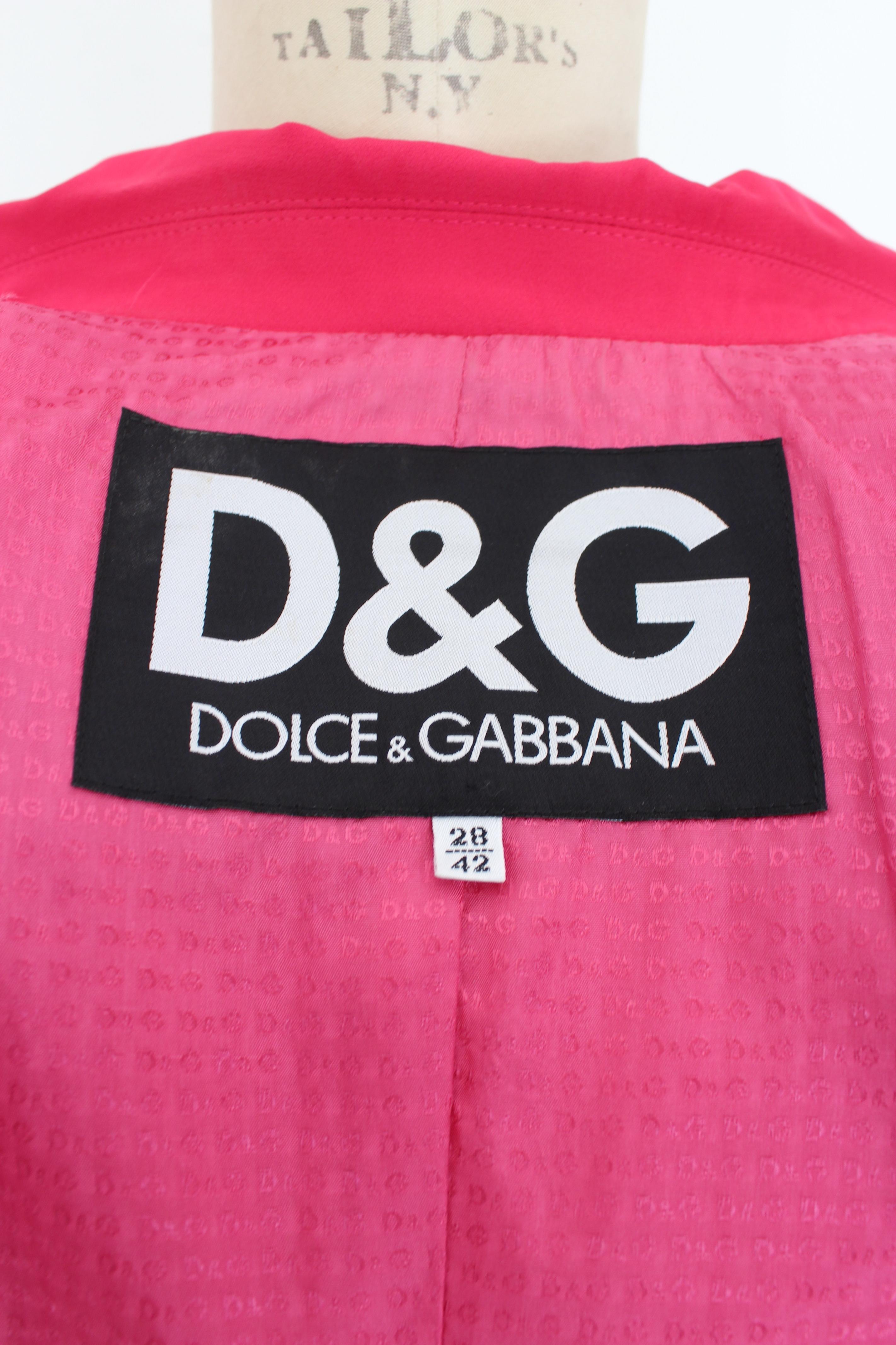 Women's Dolce & Gabbana Fuchsia Slim Fit Jacket