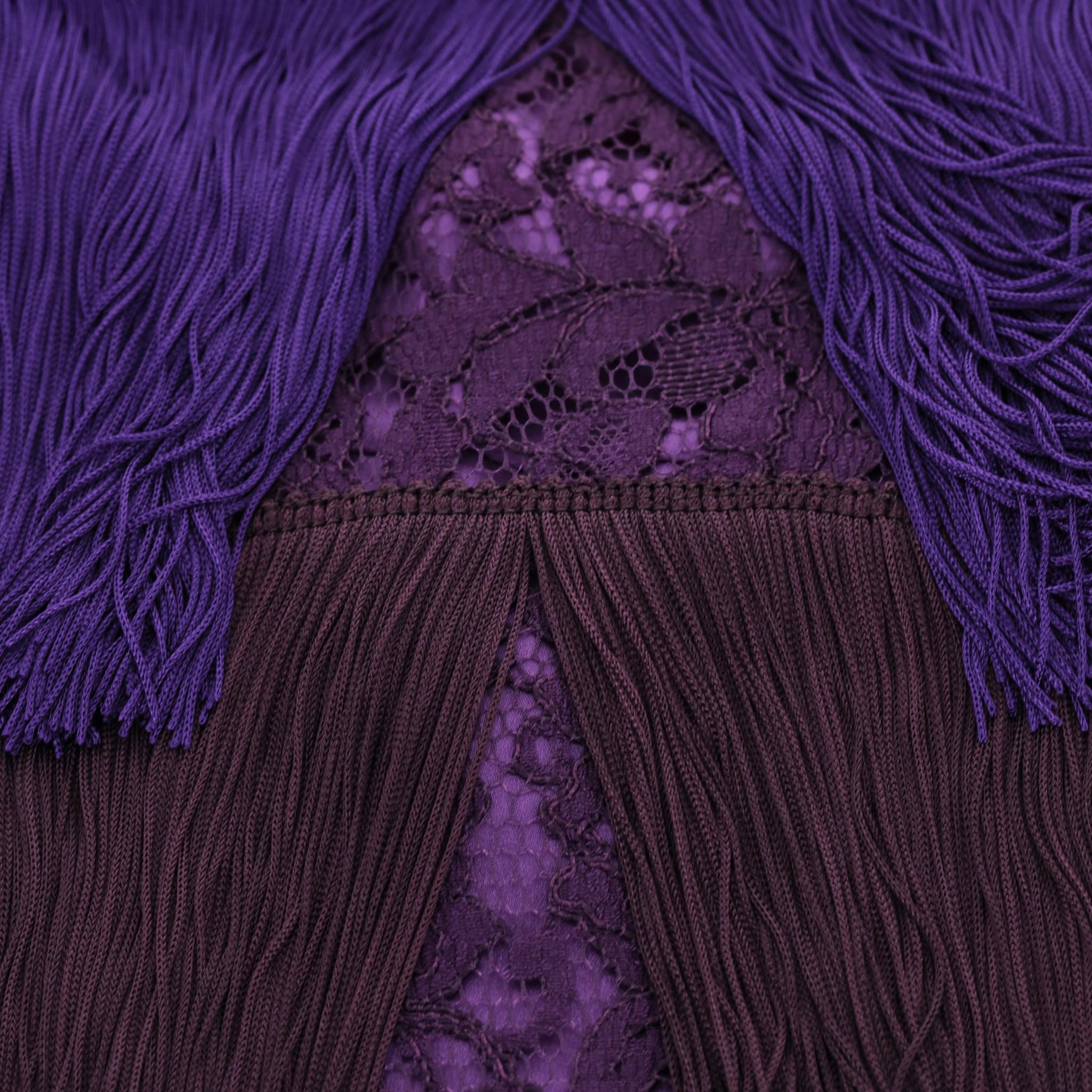 Women's Dolce & Gabbana Full Fringe & Lace Dress