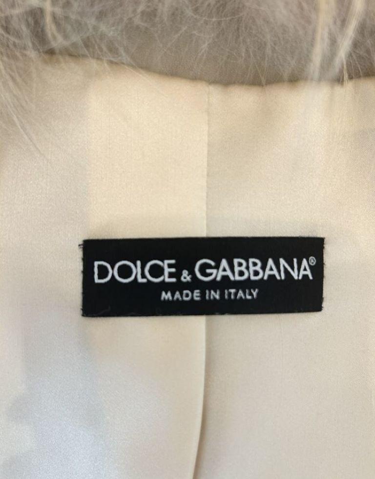 Dolce & Gabbana Angora Vintage Rosa Pelzmantel aus Pelz (Puderrosa) ( Sonderanfertigung) im Angebot 5