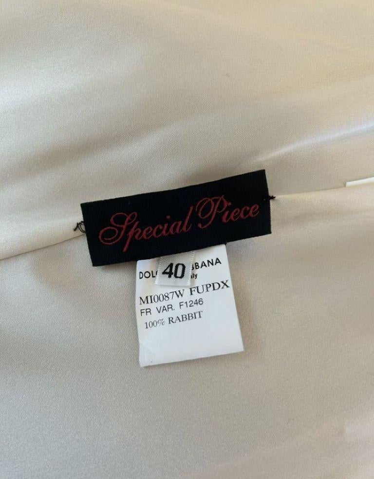 Dolce & Gabbana Angora Vintage Rosa Pelzmantel aus Pelz (Puderrosa) ( Sonderanfertigung) im Angebot 6