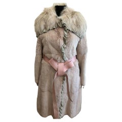 Dolce & Gabbana fur Angora vintage pink coat (powder pink) (special piece)