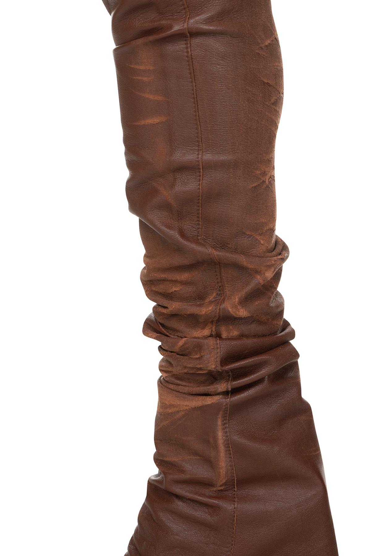 DOLCE & GABBANA FW 01 Pantalon skinny très long, iconique et rare, à l'aspect usé. en vente 1