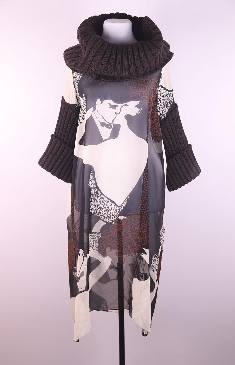 Dolce & Gabbana  FW 2002 2003  silk transparent dress / tunic Runway rare For Sale 8
