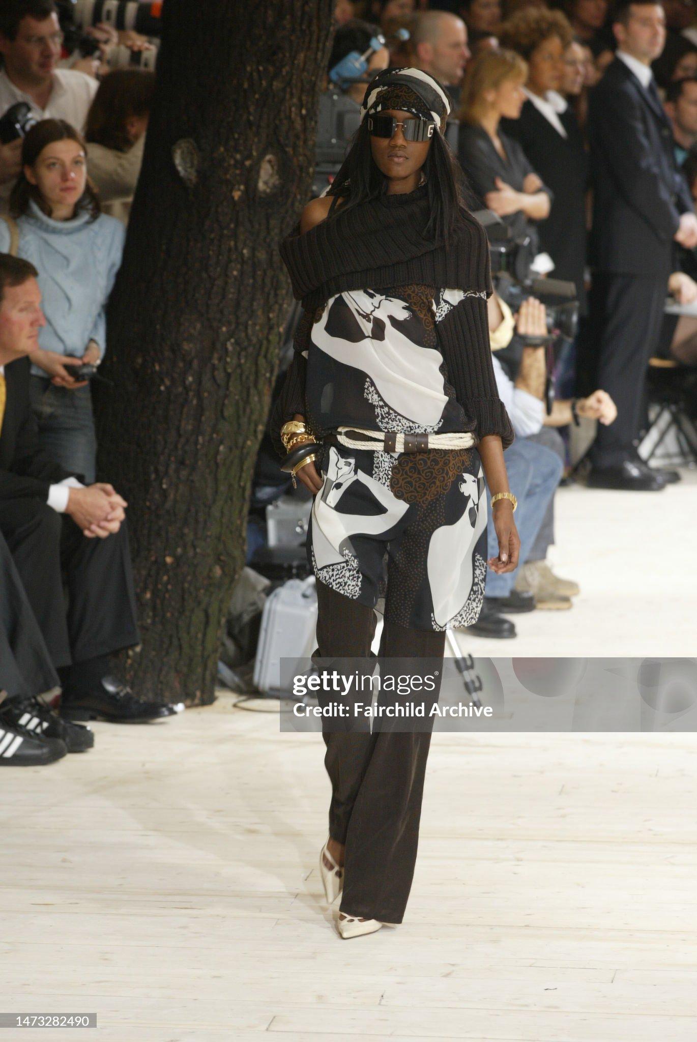 Black Dolce & Gabbana  FW 2002 2003  silk transparent dress / tunic Runway rare For Sale