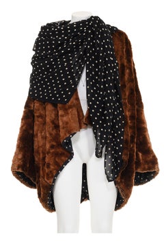 DOLCE & GABBANA FW 90 Very Rare and Iconic Fake Fur Coat