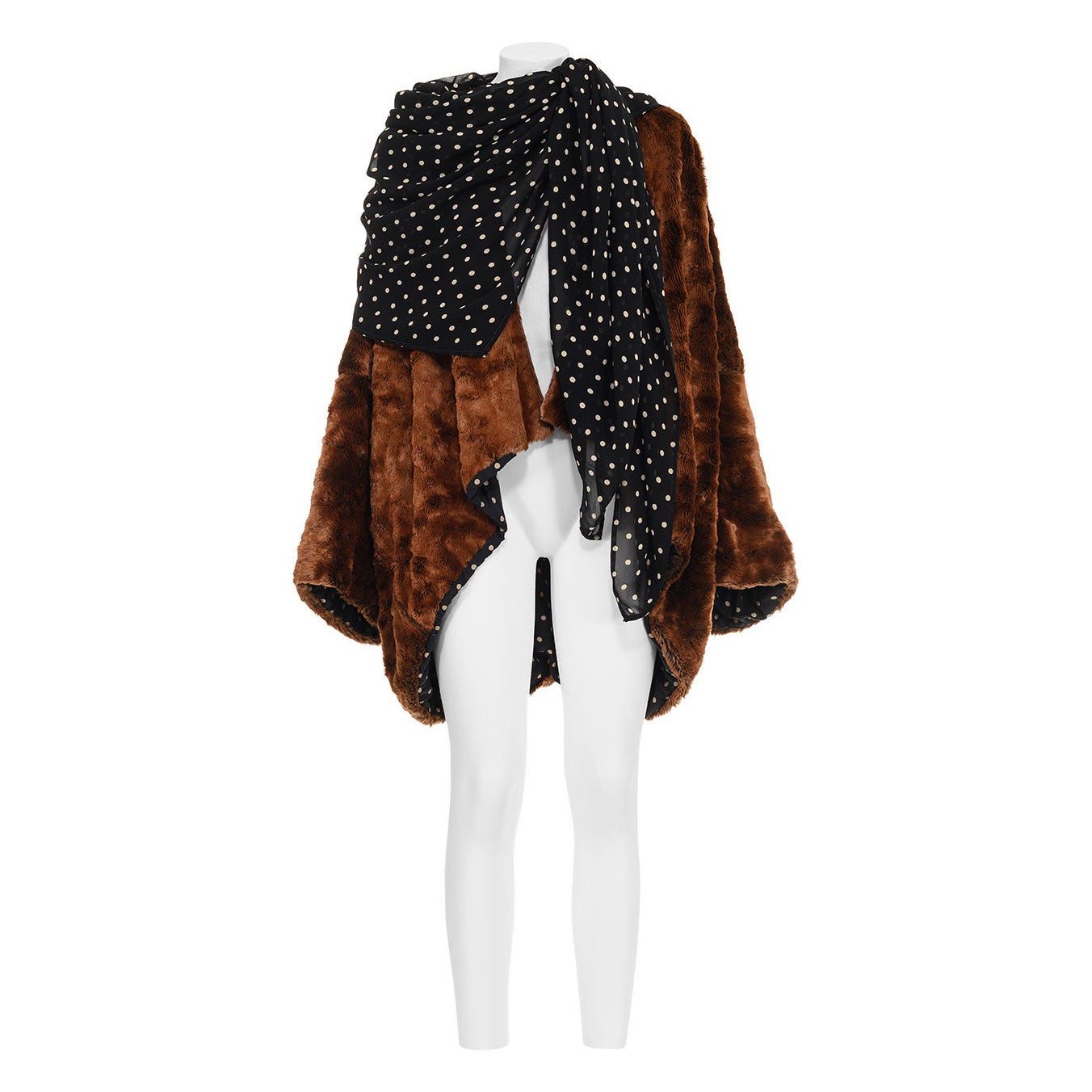 DOLCE & GABBANA FW 90 Very Rare and Iconic Fake Fur Coat