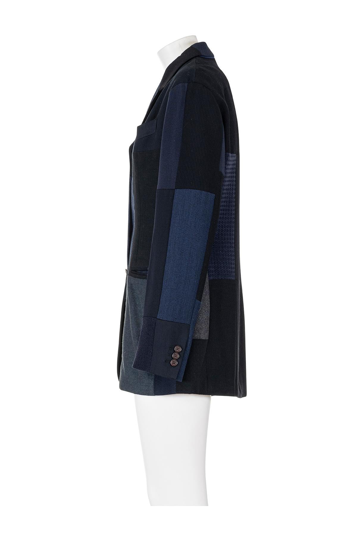 Black DOLCE & GABBANA FW 92 Iconic Patchwork Blazer For Sale