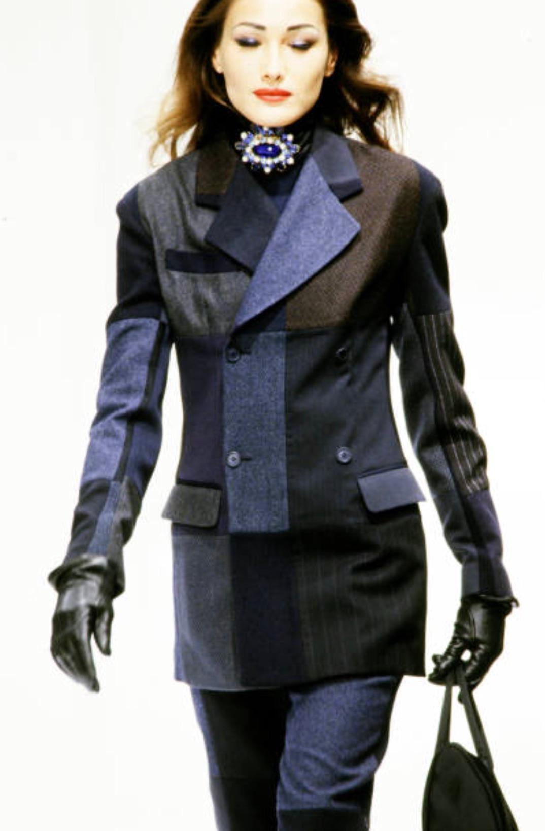 DOLCE & GABBANA FW 92 Iconic Patchwork Blazer For Sale 3