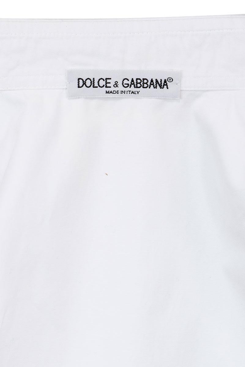 Women's or Men's DOLCE & GABBANA FW 92 Rare and Iconic Cotton Plastron For Sale