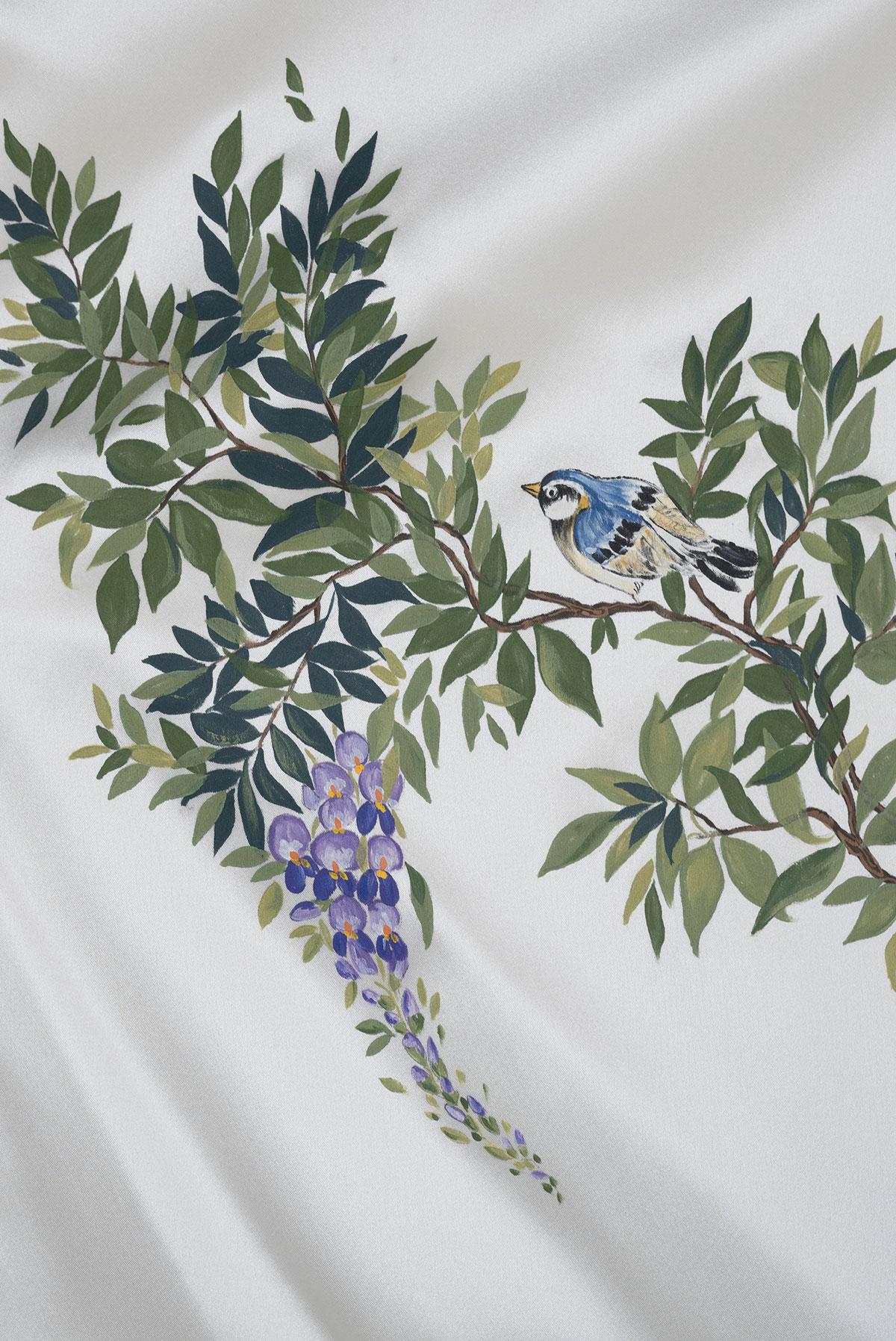 DOLCE & GABBANA  FW 98 Rare Silk Hand Painted Kimono For Sale 3