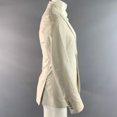 DOLCE & GABBANA FW2016 Chest Size 38 Cream Ivory Peak Lapel Sport Coat