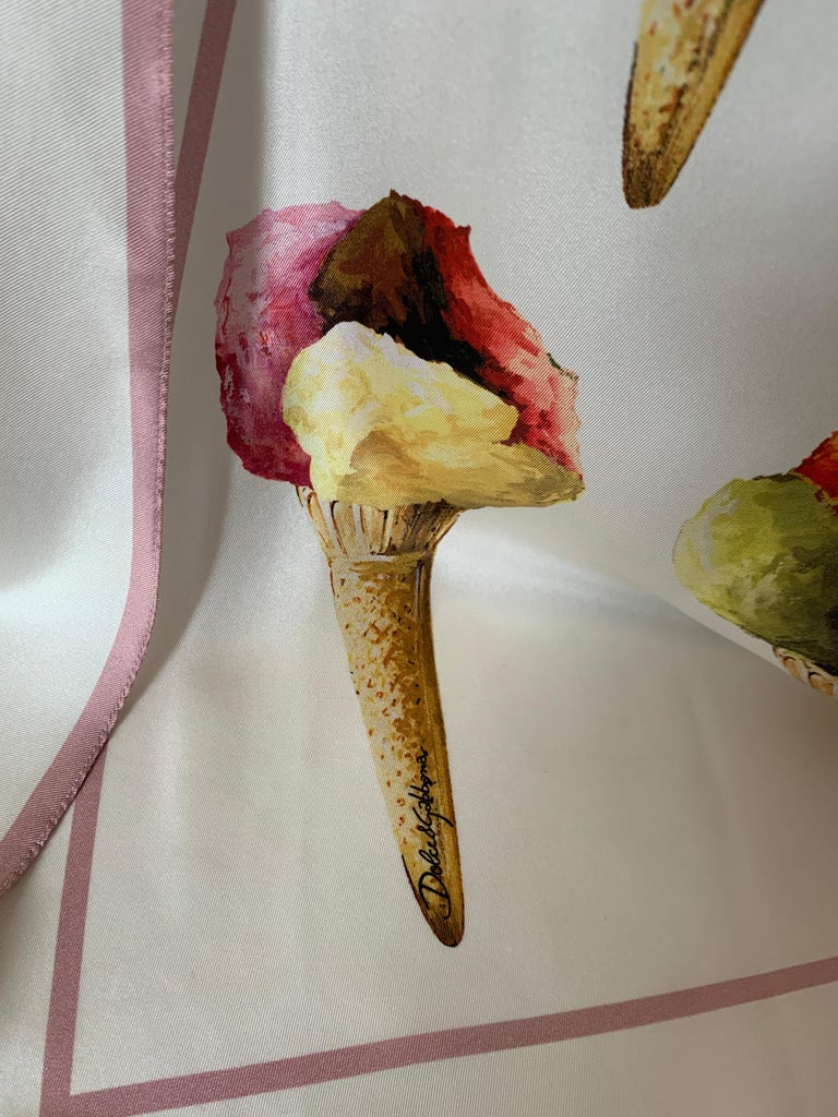 ice cream dress dolce gabbana Dolce & Gabbana Ice-cream Print Dress in Black