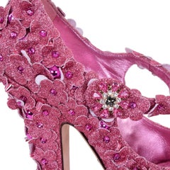 Dolce & Gabbana - Glitter Cinderella Pumps COCO Pink EUR 37