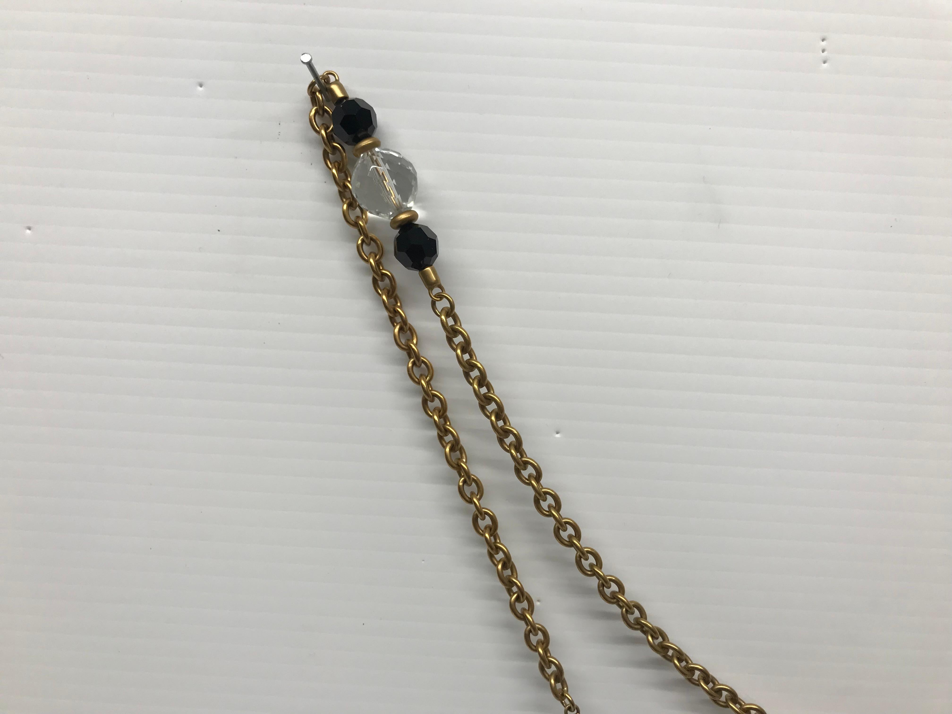 Bead Dolce & Gabbana Gold Black Leather Cellphone Crossbody Bag For Sale