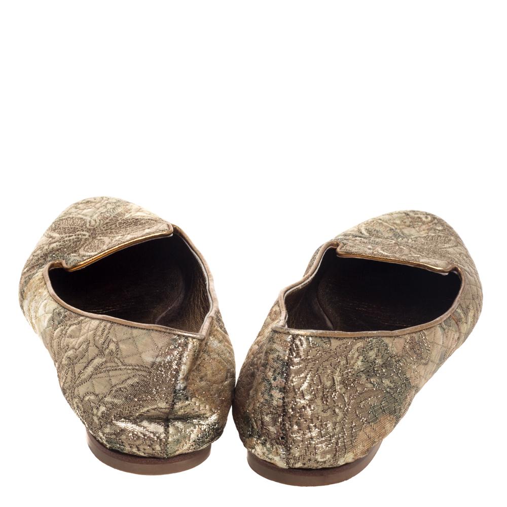 gold smoking slippers