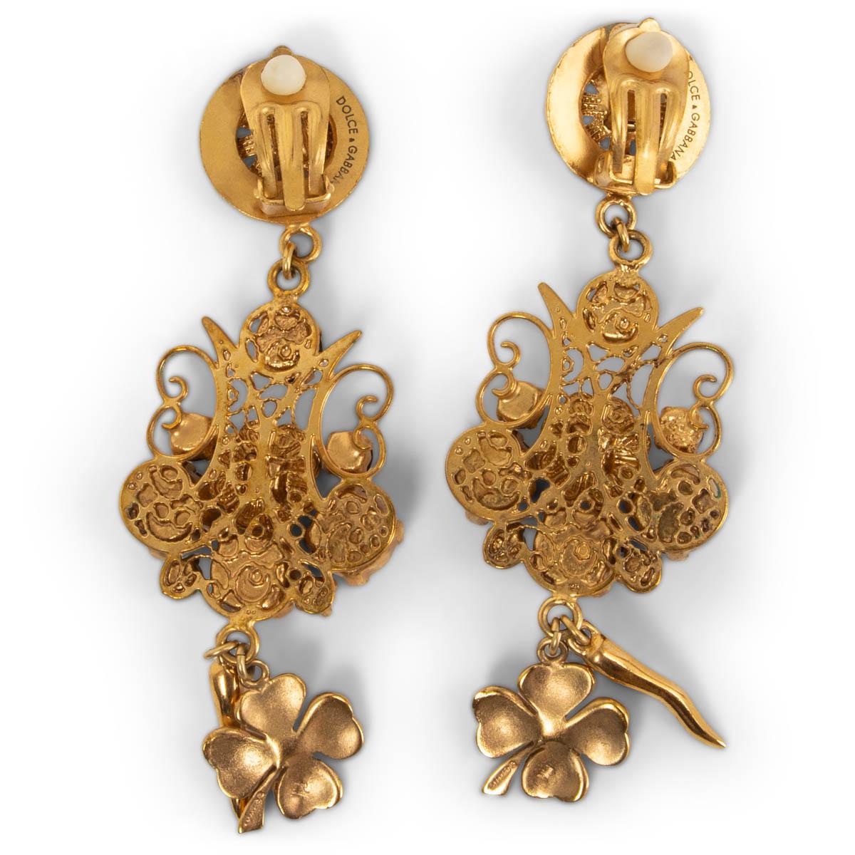 dolce gabbana clip on earrings
