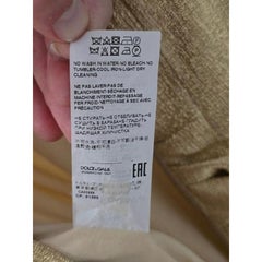Abito aderente drappeggiato Dolce & Gabbana color oro - IT 46 / XL