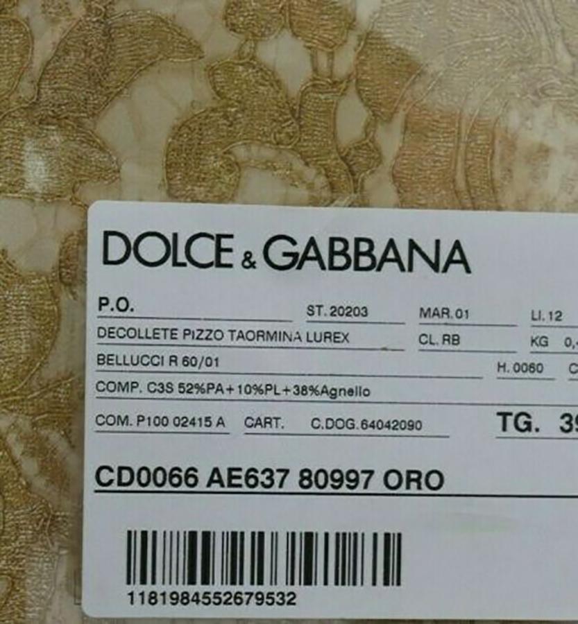 Dolce & Gabbana Spitze PUMPS AUS TAORMINA-SPITZE AUS LUREX MIT KRISTALLEN in Grau Damen Schuhe Absätze Pumps 