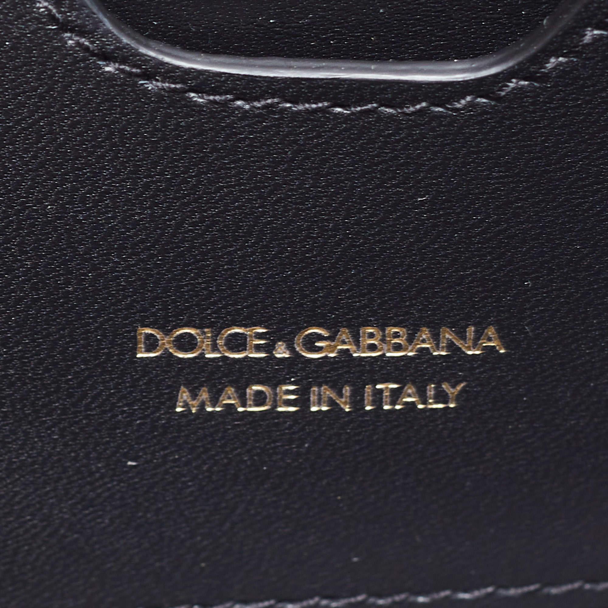 Dolce & Gabbana Gold Glossy Leather DG Logo Shoulder Bag 9
