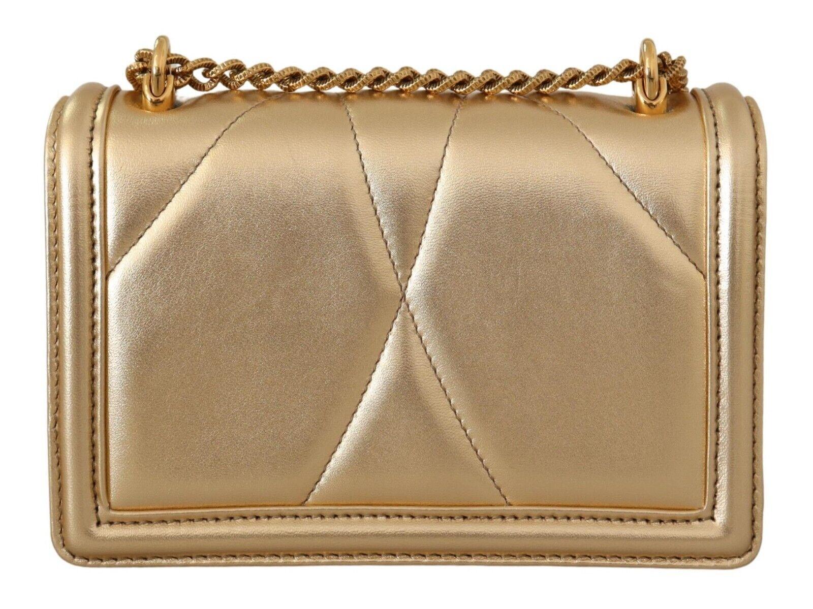dolce and gabbana gold purse