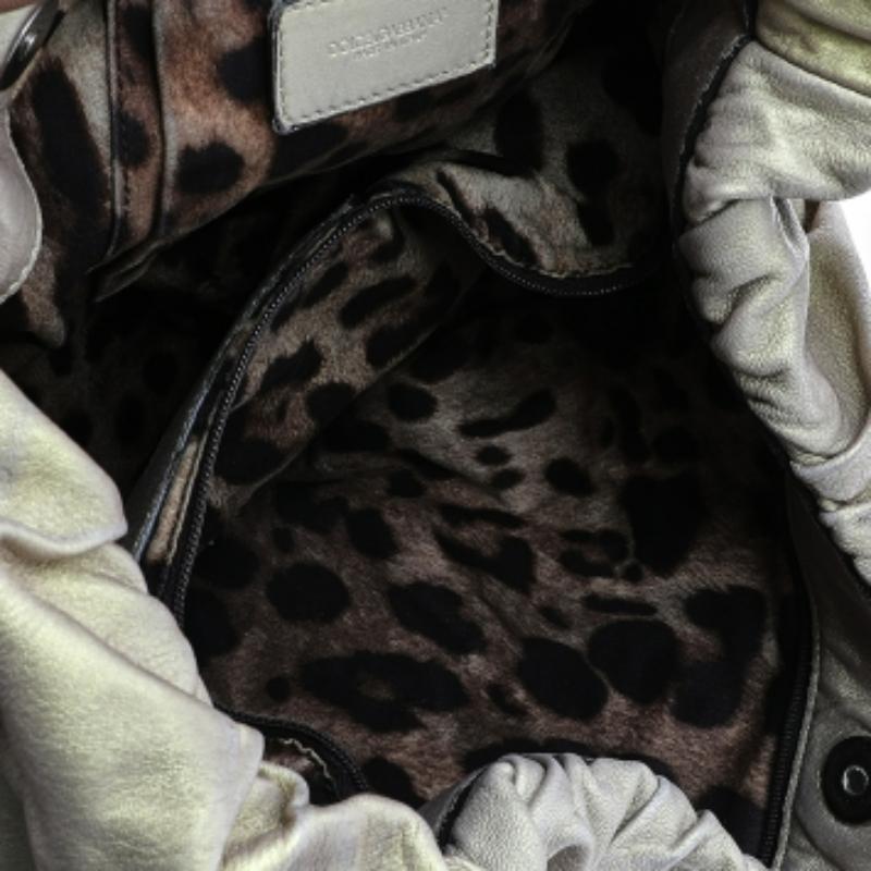 Dolce & Gabbana Gold Leather Miss Night And Day Hobo 2