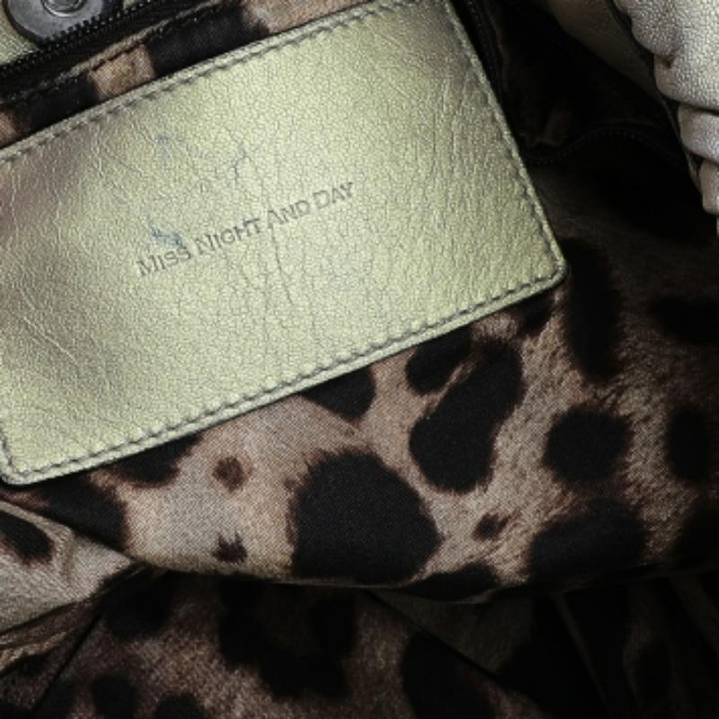 Dolce & Gabbana Gold Leather Miss Night And Day Hobo 3