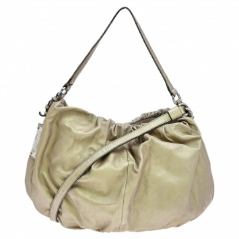 Dolce & Gabbana Gold Leather Miss Night And Day Hobo 4
