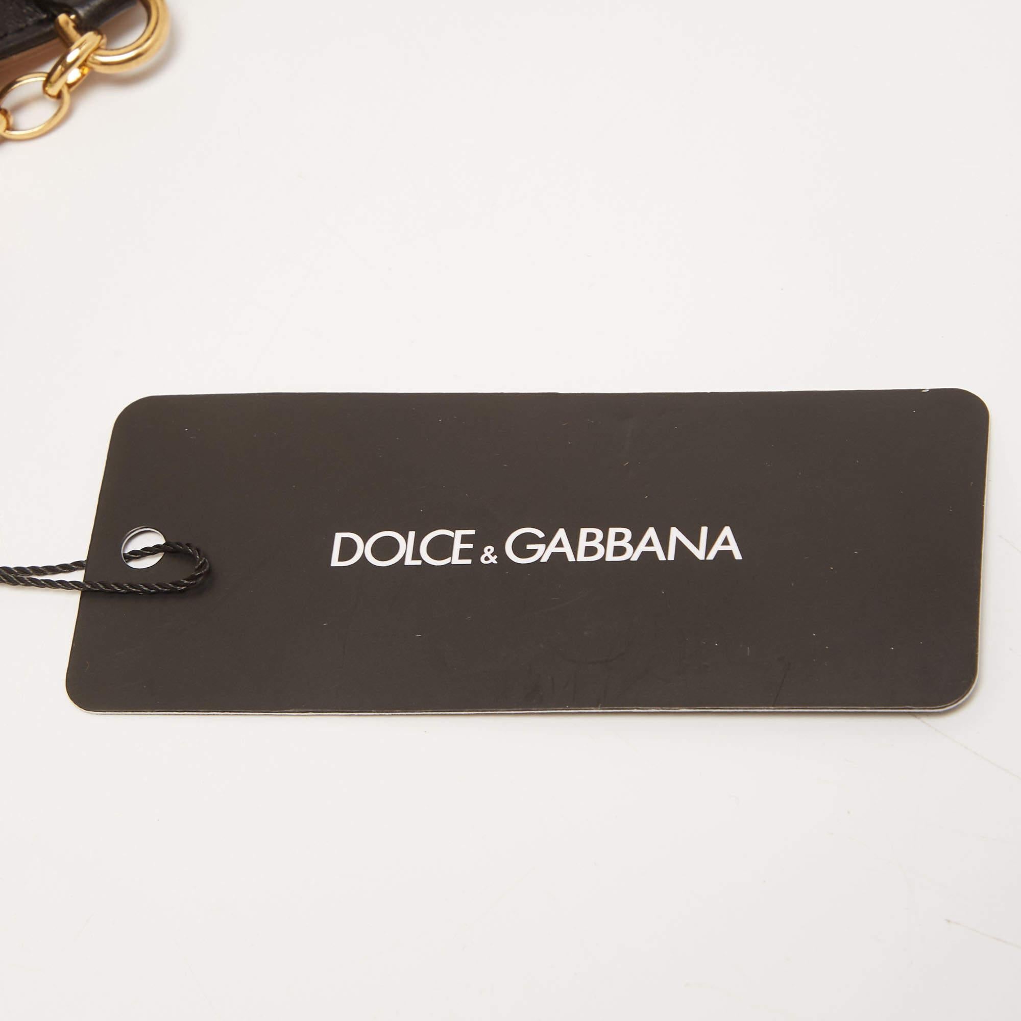 Dolce & Gabbana Gold Leather Small DG Girls Shoulder Bag 11