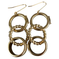 DOLCE & GABBANA Gold Link Rings Hoops Chain Earrings