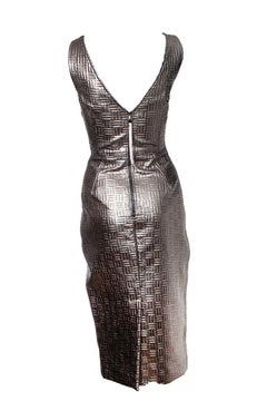 Dolce & Gabbana, Gold metallic pencil dress