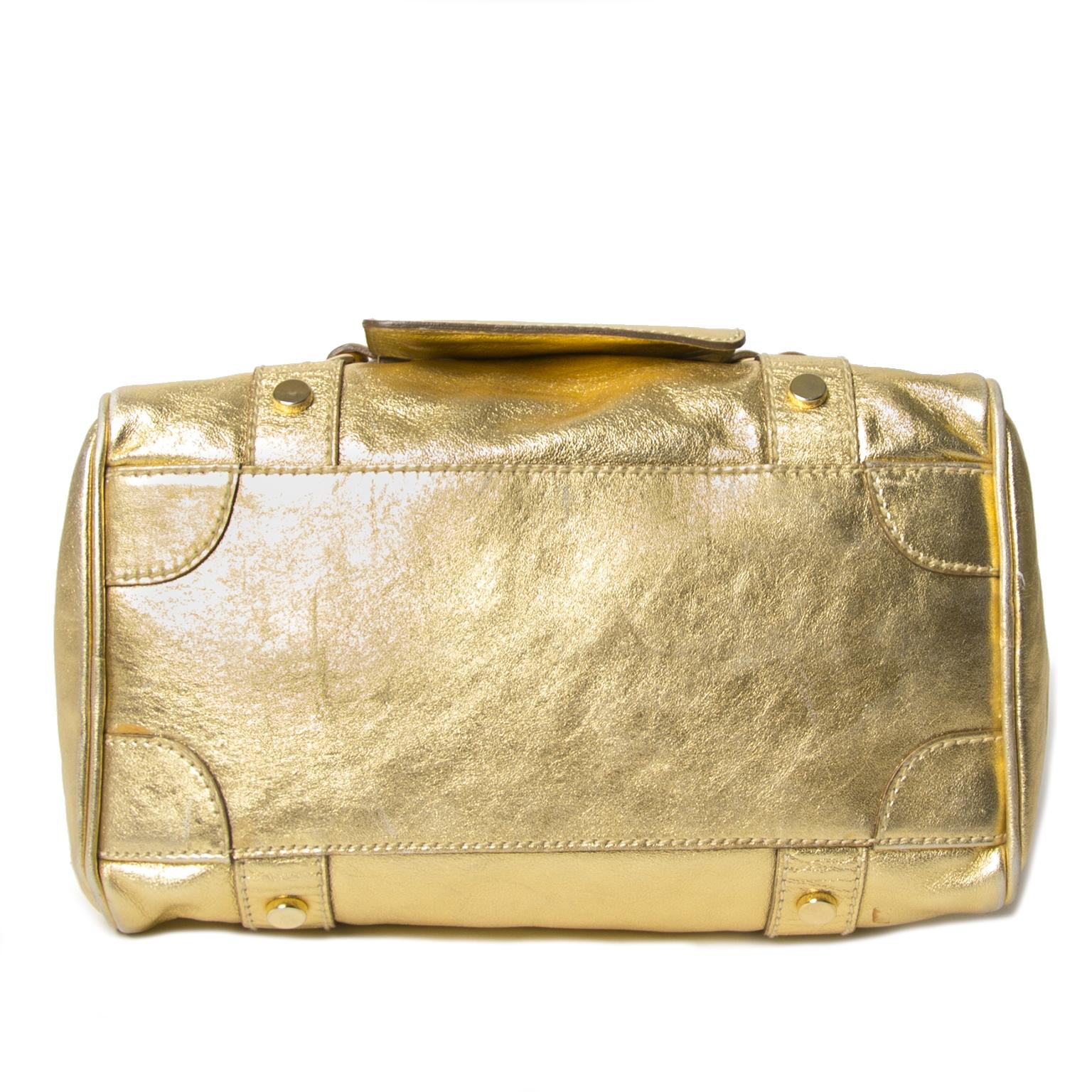 dolce and gabbana gold purse