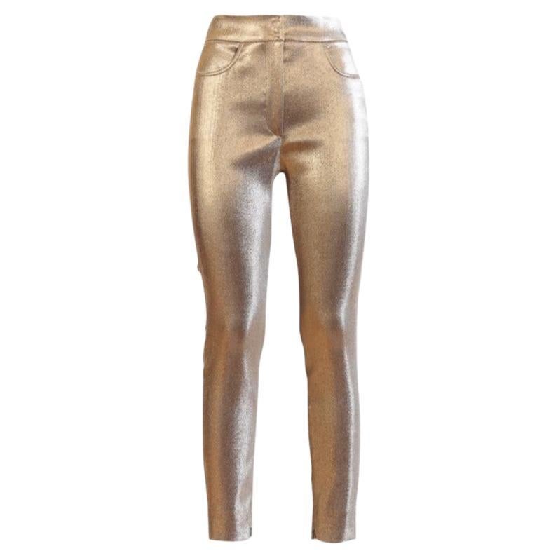 Dolce Gabbana Gold Polyester Lurex 