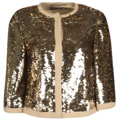 Dolce & Gabbana Gold Sequin Jacket S