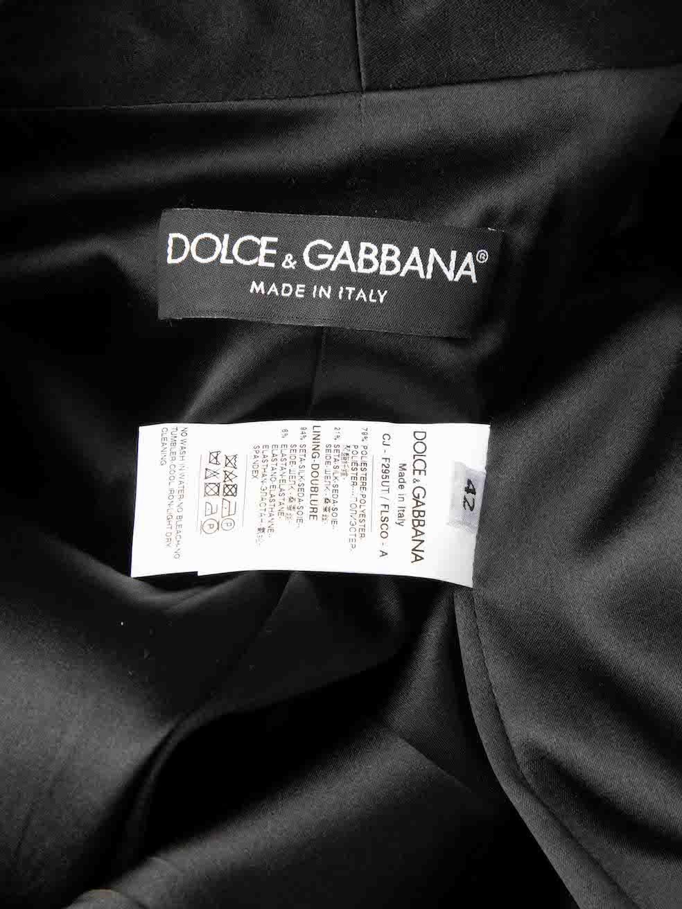 Dolce & Gabbana Gold Sequin Leopard Trouser Suit Size M For Sale 4