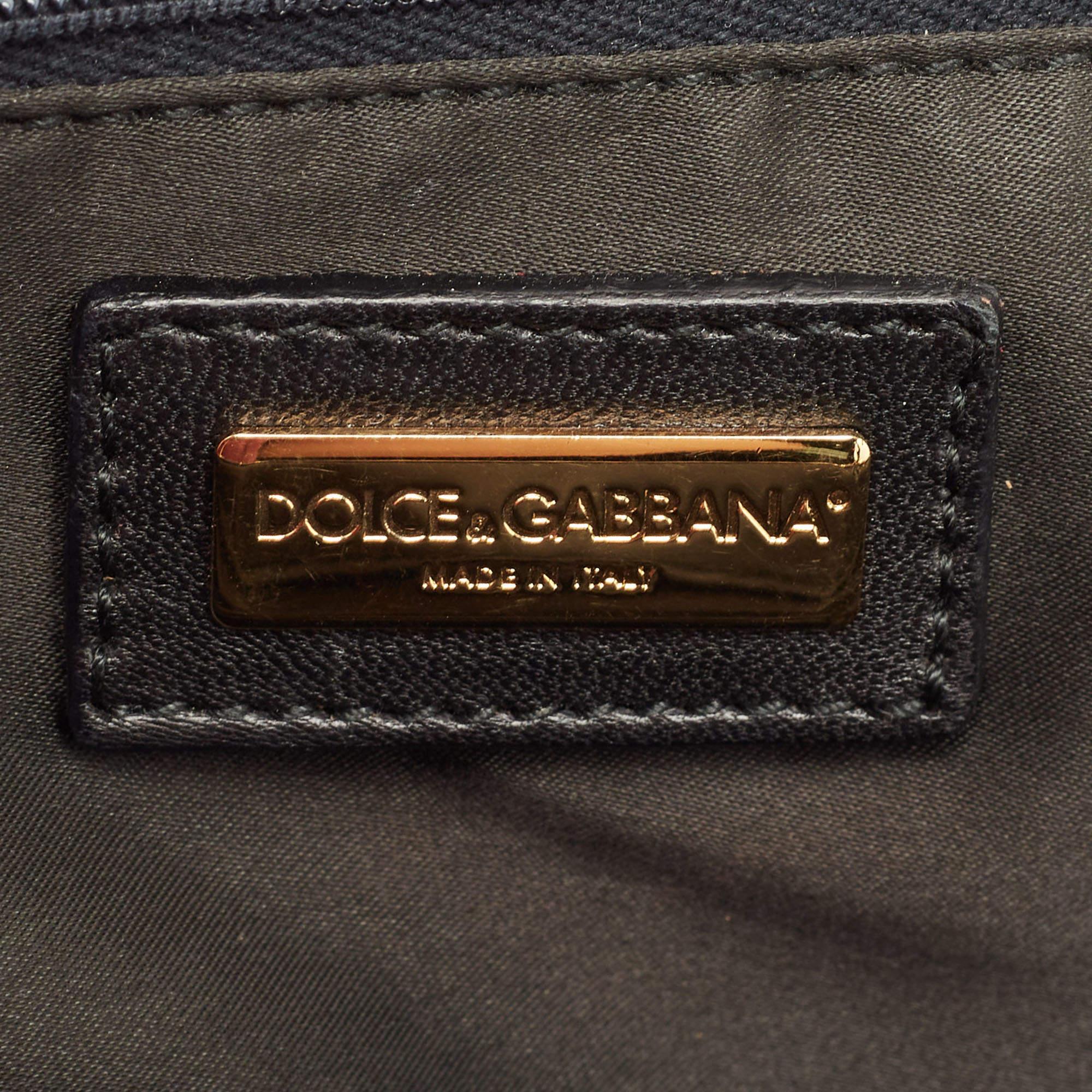 Dolce & Gabbana Gold Sequin Miss Charles Shoulder Bag 5