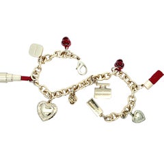 Dolce & Gabbana Gold-Tone Chunky Multi-Charm Vintage Bracelet