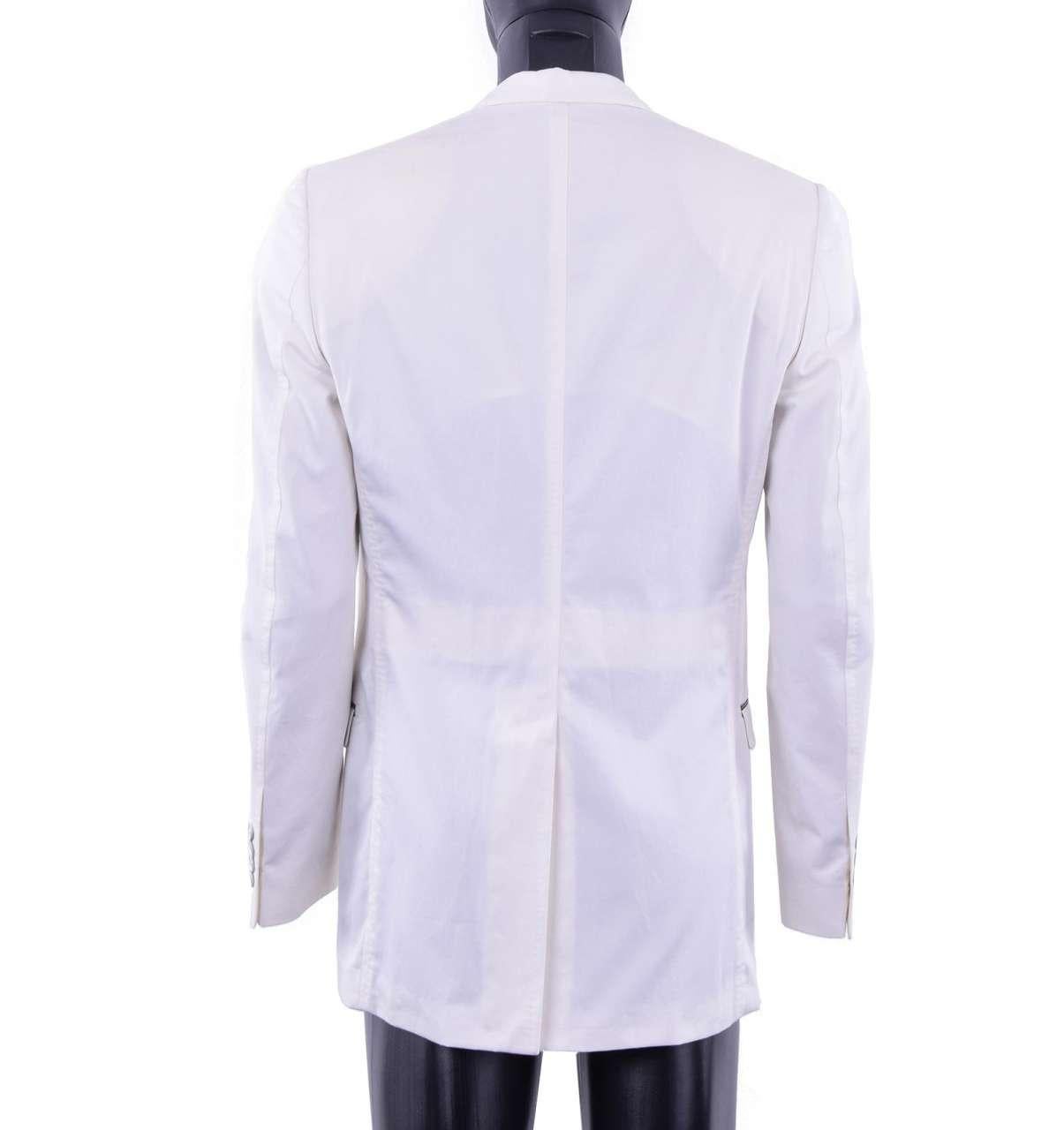 Dolce & Gabbana - GOLD Tuxedo Blazer White For Sale 2
