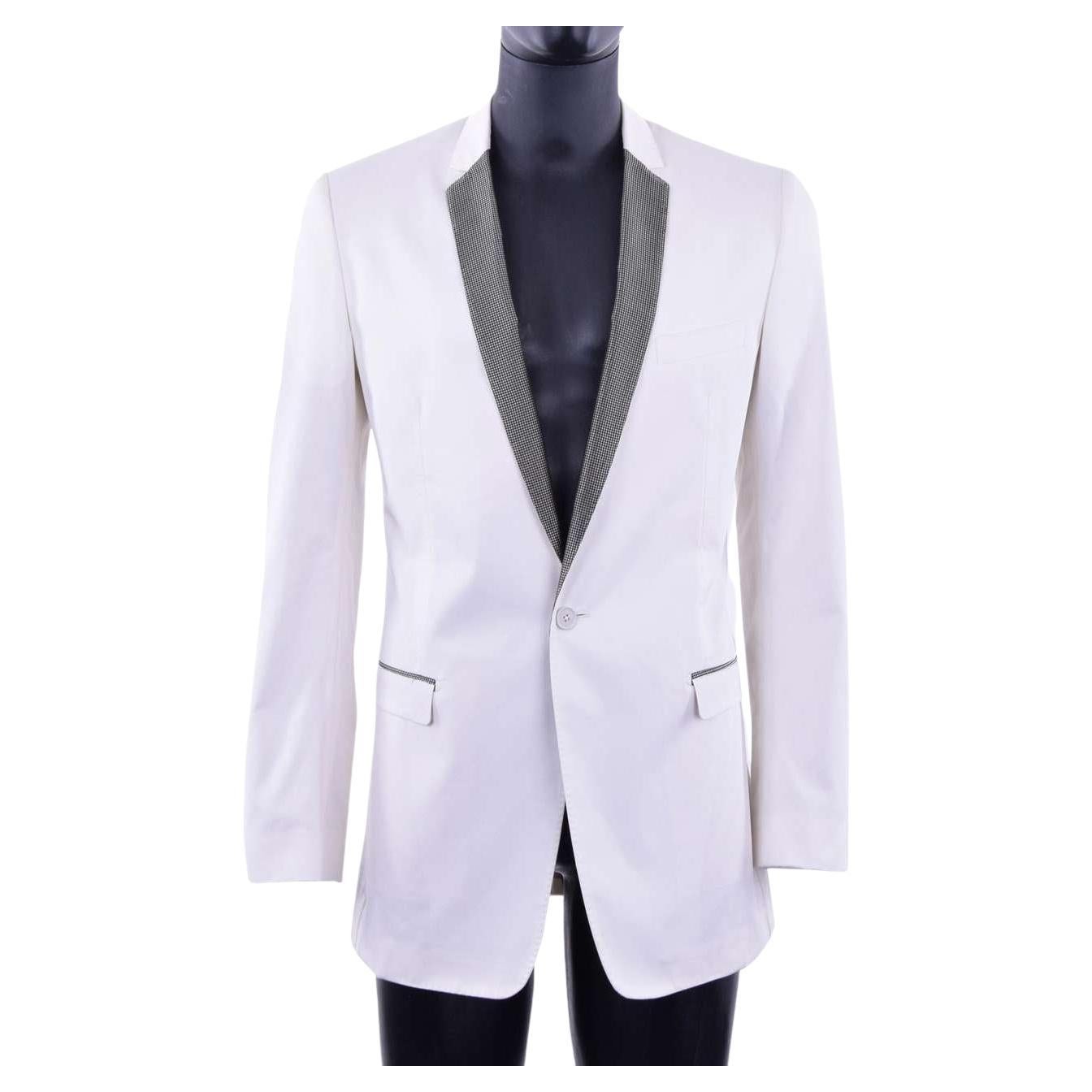 Dolce & Gabbana - GOLD Tuxedo Blazer White For Sale