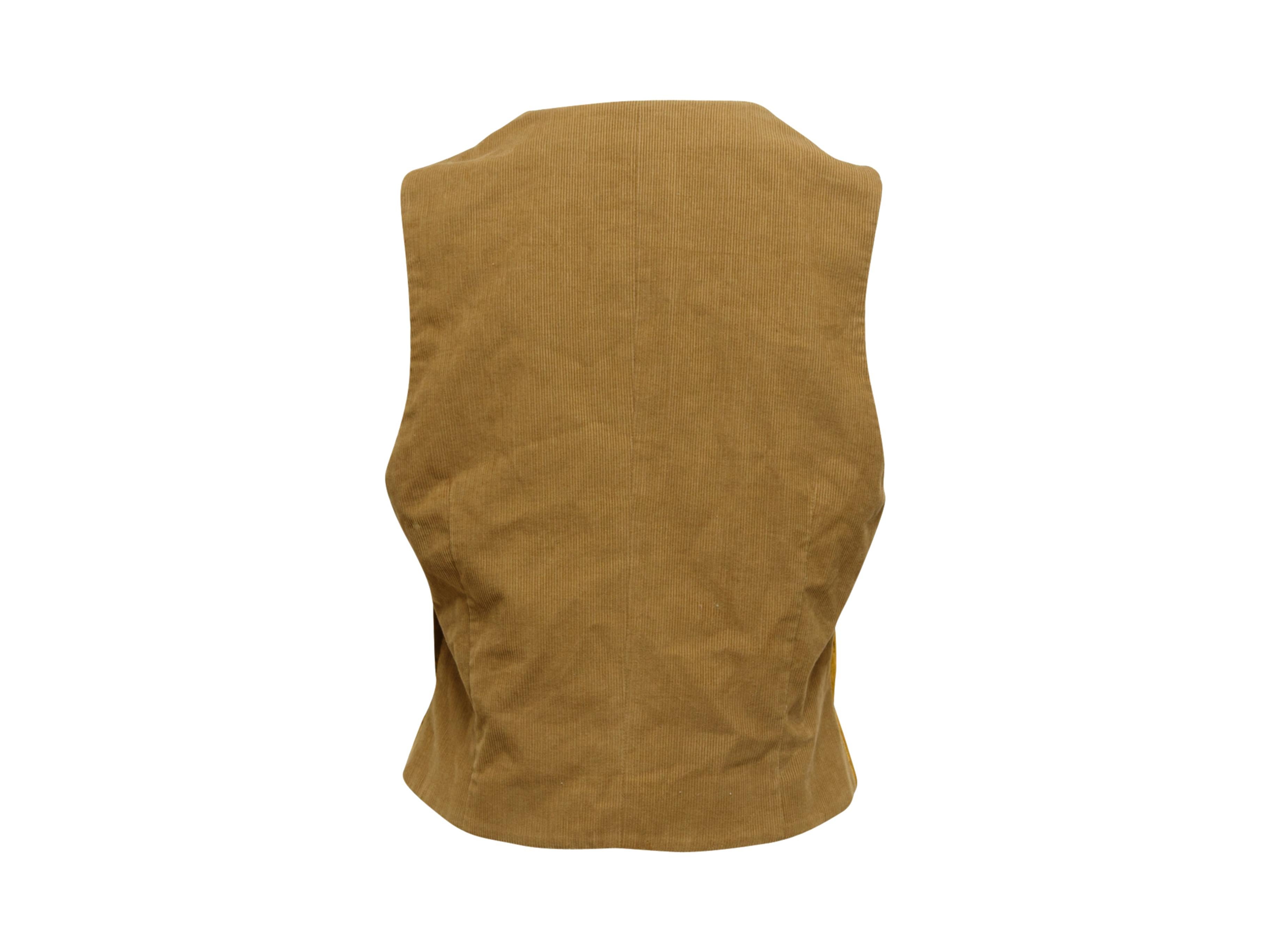 Brown Dolce & Gabbana Gold Vest