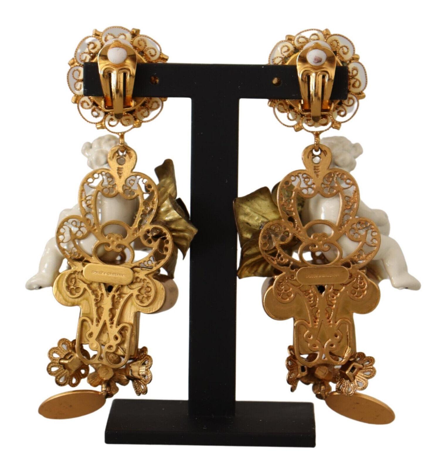 d&g gold earrings