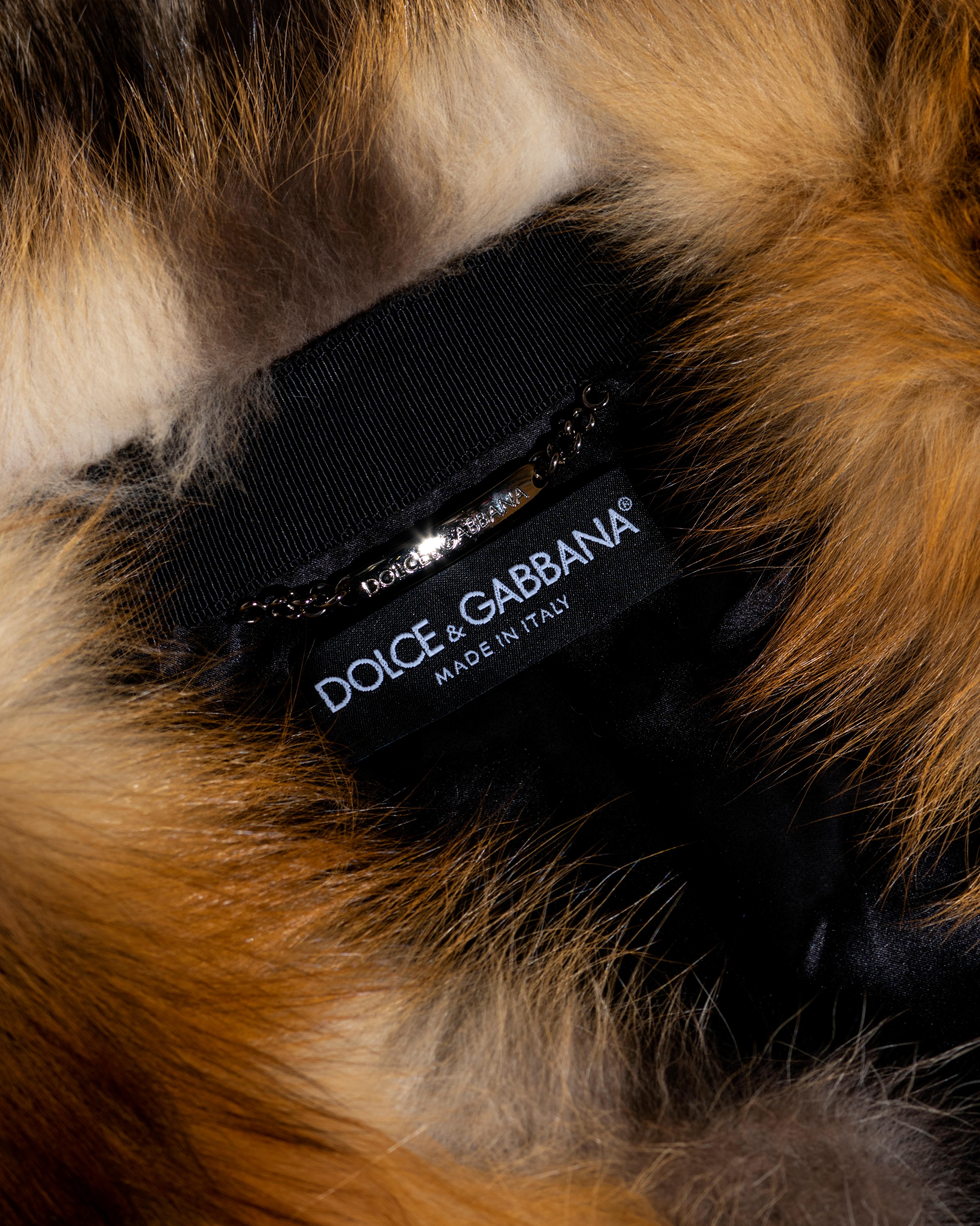 Dolce & Gabbana golden fox fur jacket, fw 2004 For Sale 2