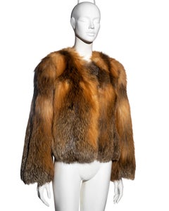 Dolce & Gabbana golden fox fur jacket, fw 2004