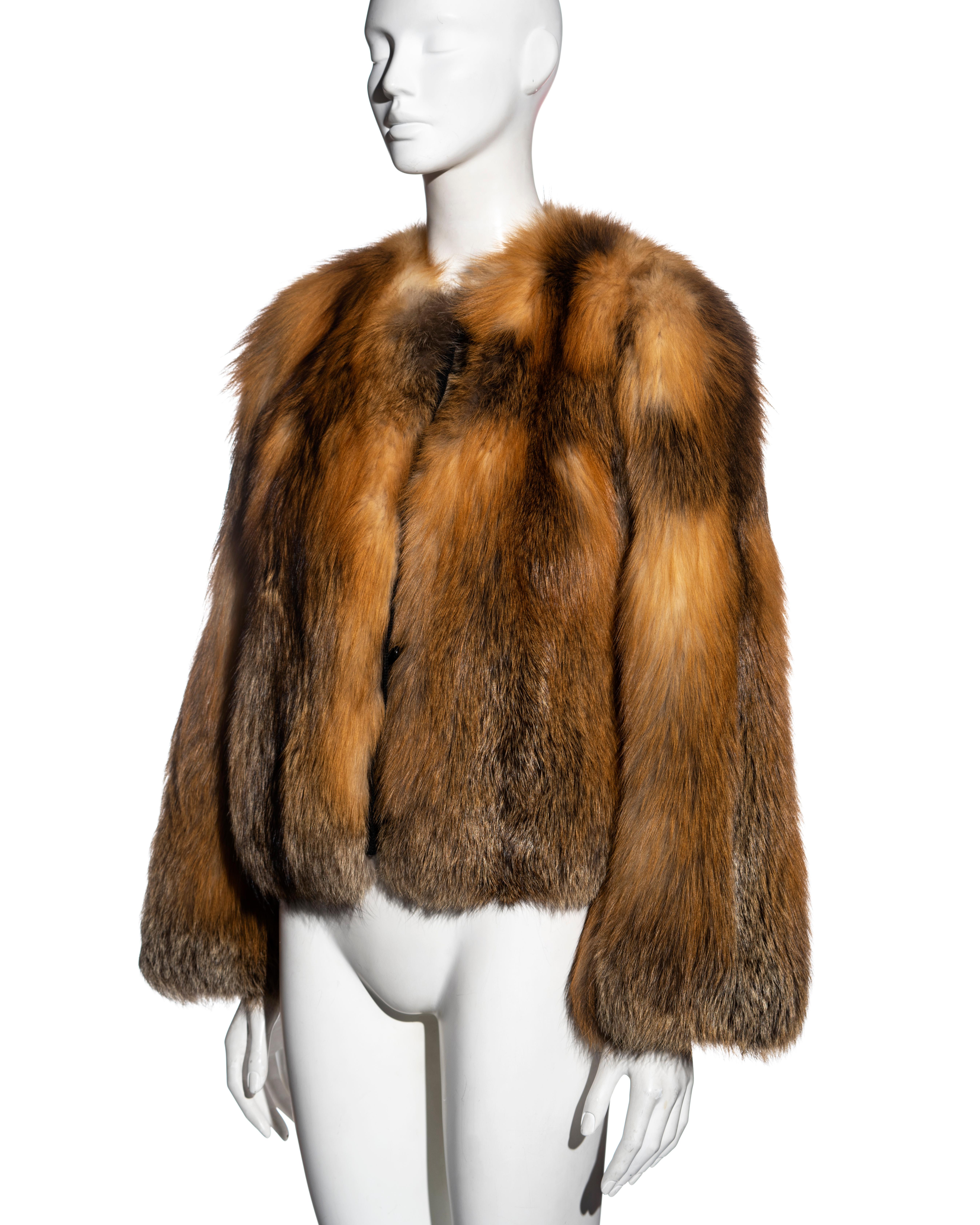 golden fur jacket