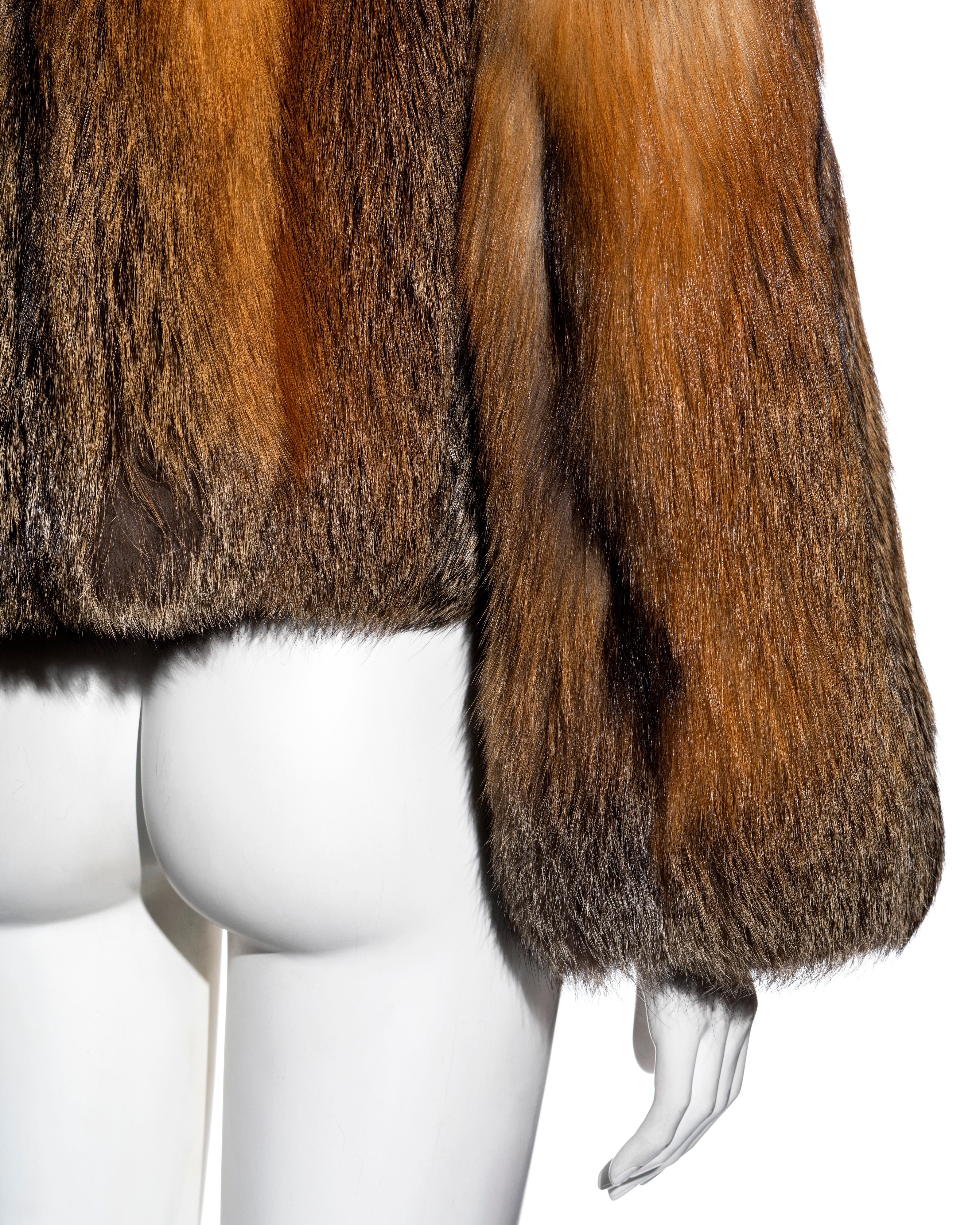 Women's Dolce & Gabbana golden fox fur jacket, fw 2004 For Sale