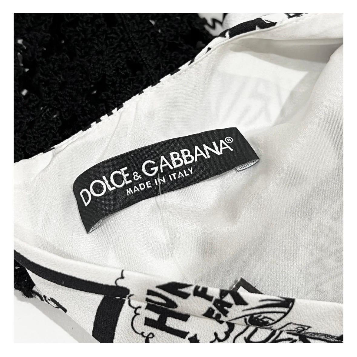 Dolce & Gabbana - Vestito con stampa logo Autunno2022 In condizioni ottime in vendita a Los Angeles, CA