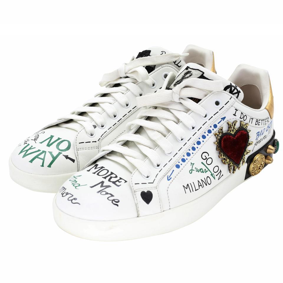 Dolce & Gabbana Graffiti Portofino Embellished Logo Sneakers DG-S0208N-0001

Mediterranean-inspired prints and luxe silhouettes are mainstays of the Italian label, launched in 1985 by Domenico Dolce and Stefano Gabbana. The eye-catching menswear