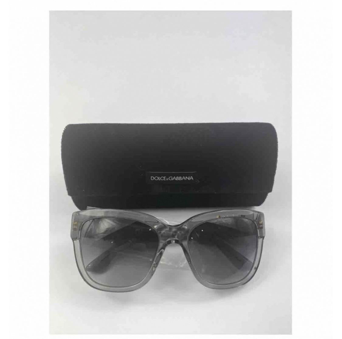 Dolce & Gabbana Gray Crystal Bug Sunglasses For Sale 1