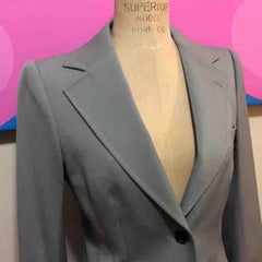 Dolce & Gabbana Gray Wool Gabardine Blazer