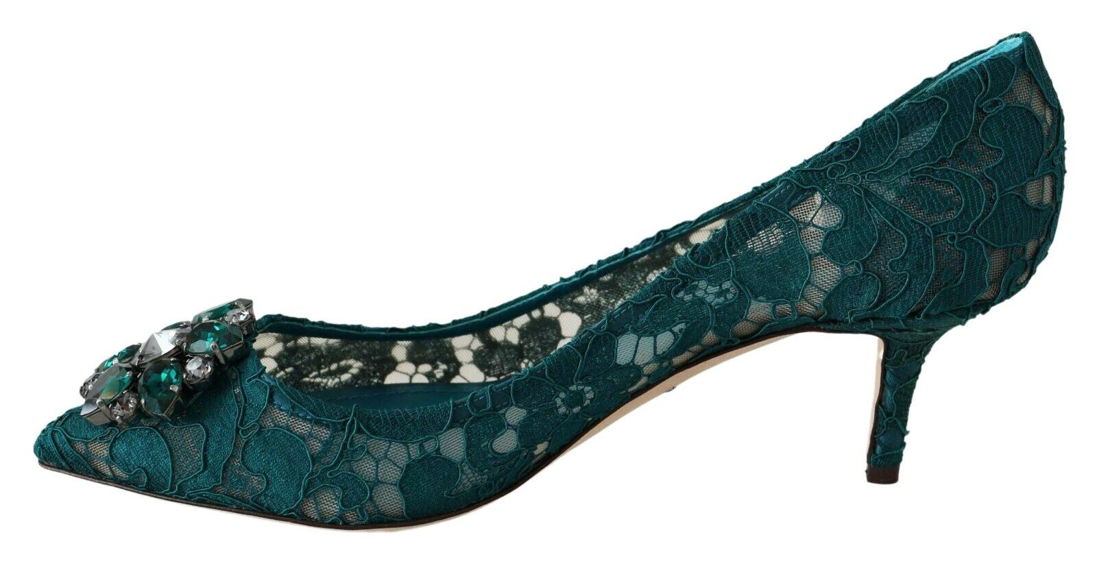 dolce and gabbana green shoes